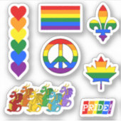 LGBT Pride Design III Sticker (Voorkant)