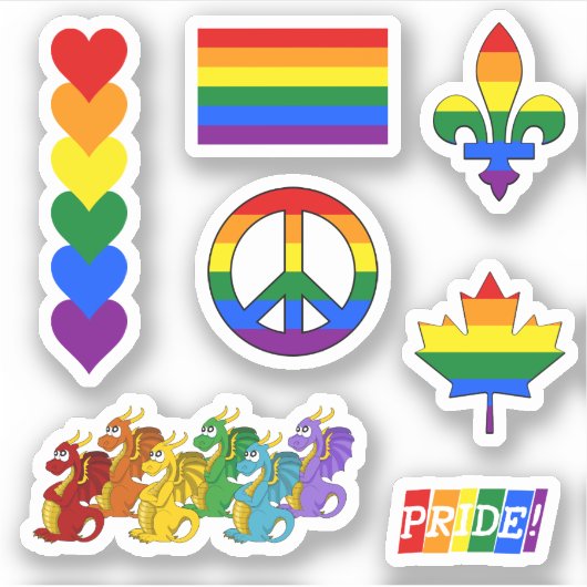 LGBT Pride Design III Sticker (Voorkant)