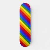 LGBT Pride diagonaal regenboogstrips Persoonlijk Skateboard (Voorkant)