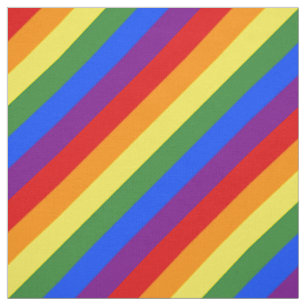 LGBT Pride diagonaal regenboogstrips Stof