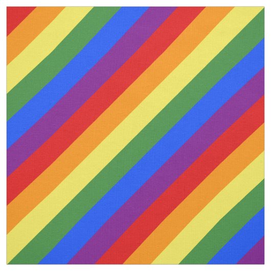 LGBT Pride diagonaal regenboogstrips Stof (Swatch)
