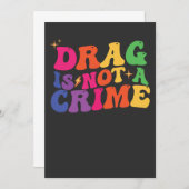 LGBT Pride DRAG IS GEEN CRIMINALITEITSSTEUN Kaart (Voorkant / Achterkant)