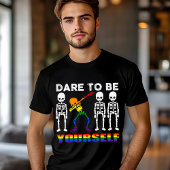 LGBT Pride Durven jezelf te zijn Modern DAB Tri-Blend Shirt