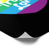 LGBT+Pride. Echte liefde Poster (Hoek)
