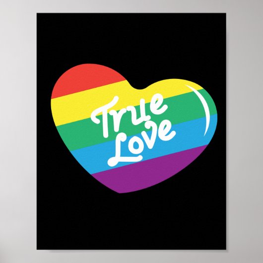 LGBT+Pride. Echte liefde Poster (Voorkant)