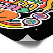 LGBT+Pride. Echte liefde. Regenboogvlag. Poster (Hoek)