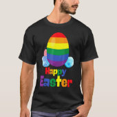 Lgbt Pride Eggs Happy Pasen T-shirt (Voorkant)