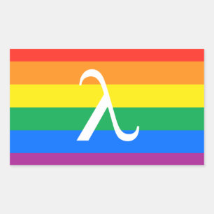 LGBT Pride en Activism Lambda Rechthoekige Sticker
