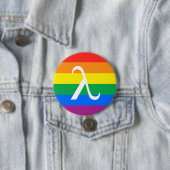 LGBT Pride en Activism Lambda Ronde Button 7,6 Cm (In situ)