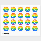 LGBT Pride en Activism Lambda Ronde Sticker (Vel)