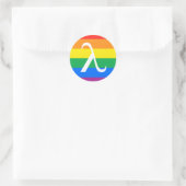 LGBT Pride en Activism Lambda Ronde Sticker (Tas)