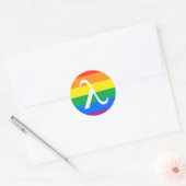 LGBT Pride en Activism Lambda Ronde Sticker (Envelop)