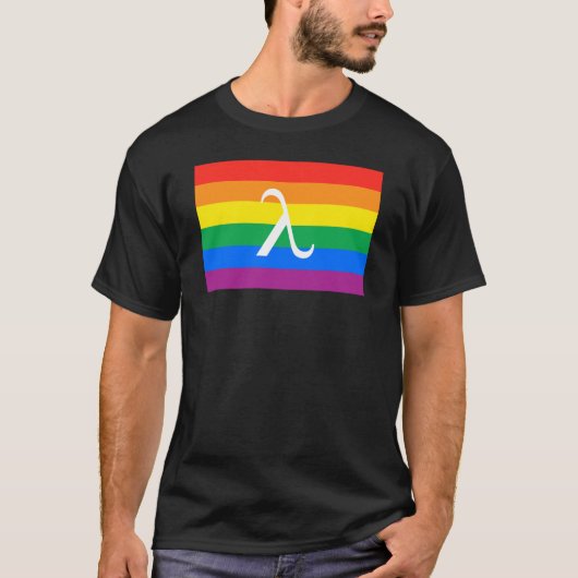 LGBT Pride en Activism Lambda T-shirt (Voorkant)