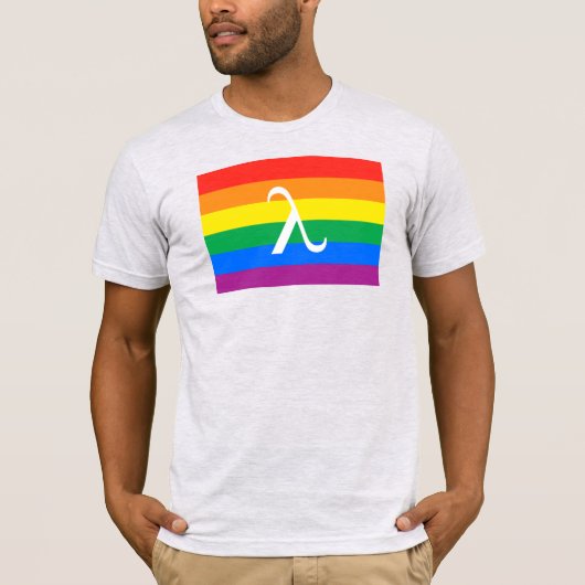 LGBT Pride en Activism Lambda T-shirt (Voorkant)