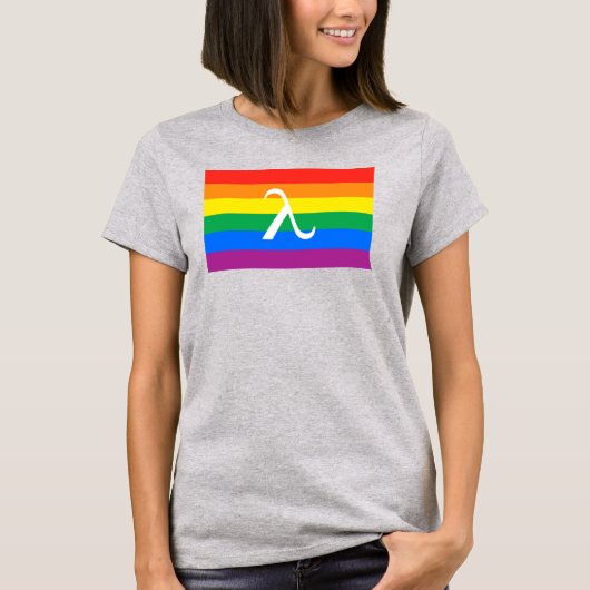 LGBT Pride en Activism Lambda T-shirt (Voorkant)