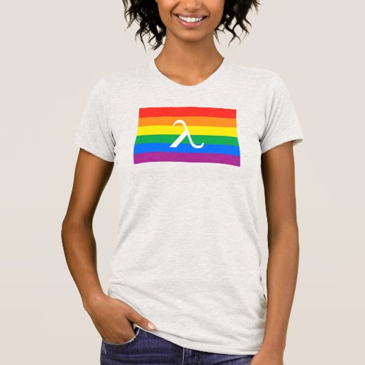 LGBT Pride en Activism Lambda T-shirt (Voorkant)