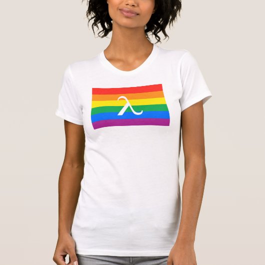 LGBT Pride en Activism Lambda T-shirt (Voorkant)