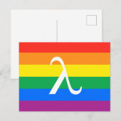 LGBT Pride en Activisme Lambda Briefkaart (Voorkant / Achterkant)