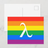 LGBT Pride en Activisme Lambda Briefkaart (Voorkant / Achterkant)