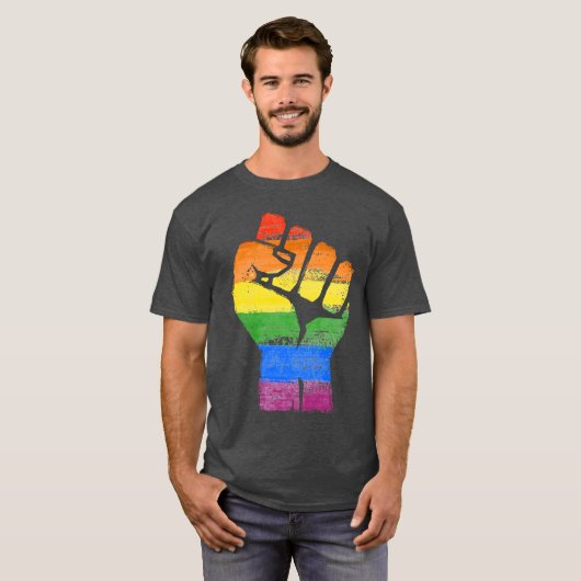 LGBT Pride en Macht T-shirt (Voorkant volledig)