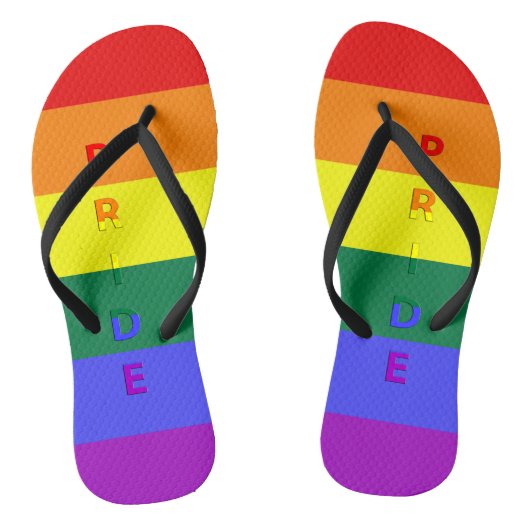 LGBT Pride en Rainbow Pride Flag volwassen Teensli Teenslippers (Voetbed)