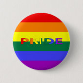 LGBT Pride en regenboogvlag Pride Pin-Back Button (Voorkant)