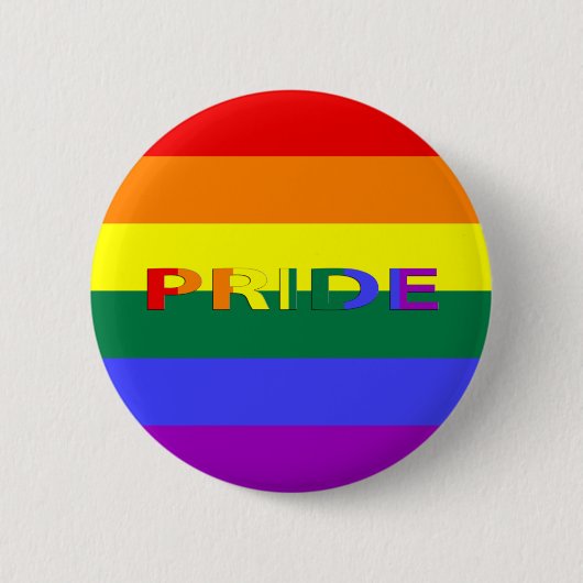 LGBT Pride en regenboogvlag Pride Pin-Back Button (Voorkant)