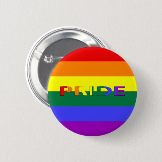 LGBT Pride en regenboogvlag Pride Pin-Back Button (Voorkant /achterkant)