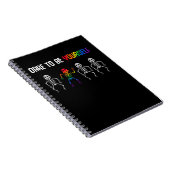 LGBT Pride Equal Rights Colorful Rainbow Notitieboek (Rechterzijde)