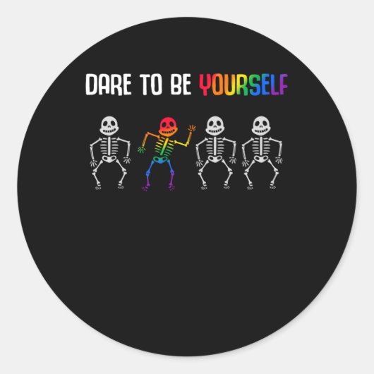 LGBT Pride Equal Rights Colorful Rainbow Ronde Sticker (Voorkant)