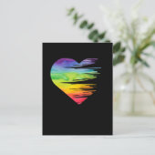 LGBT Pride Equality Heart Awareness Gay Lesbian Briefkaart (Staand voorkant)