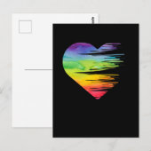 LGBT Pride Equality Heart Awareness Gay Lesbian Briefkaart (Voorkant / Achterkant)