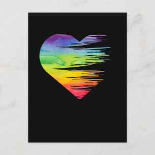 LGBT Pride Equality Heart Awareness Gay Lesbian Briefkaart