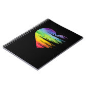 LGBT Pride Equality Heart Awareness Gay Lesbian Notitieboek (Linkerzijde)