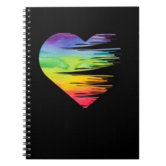 LGBT Pride Equality Heart Awareness Gay Lesbian Notitieboek (Voorkant)