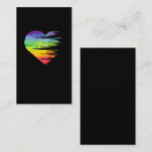 LGBT Pride Equality Heart Awareness Gay Lesbian Visitekaartje (Voorkant / Achterkant)