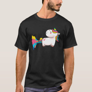 LGBT Pride Fart Rainbow Unicorn Lesbian Gay Human T-shirt