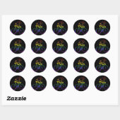 LGBT Pride Fietser Ronde Sticker (Vel)
