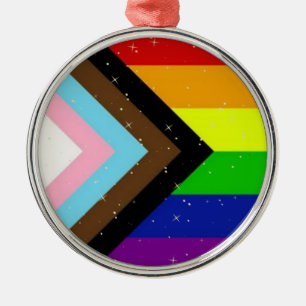 LGBT Pride Flag Christmas Tree Hanging Decoration Metalen Ornament