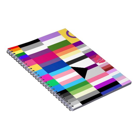 LGBT Pride Flag Collage Notitieboek (Rechterzijde)