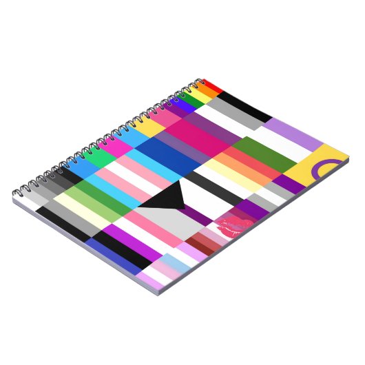 LGBT Pride Flag Collage Notitieboek (Linkerzijde)