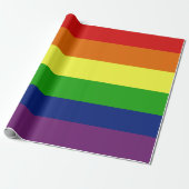 LGBT Pride Flag Rainbow Gift Wrap Cadeaupapier (Uitgerold)