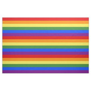 LGBT Pride Flag Rainbow Stripes Fabric Stof