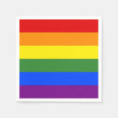 LGBT Pride Flag Regenboogstripes Servet (Voorkant)