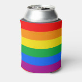 LGBT Pride Flag/Regenboogvlag Blikjeskoeler (Blikje Achterkant)