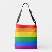 LGBT Pride Flag/Regenboogvlag Crossbody Tas (Achterkant)