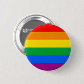 LGBT Pride Flag/Regenboogvlag Ronde Button 5,7 Cm (Voorkant /achterkant)