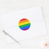 LGBT Pride Flag/Regenboogvlag Ronde Sticker (Envelop)