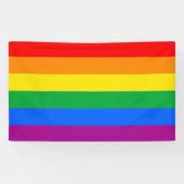 LGBT Pride Flag/Regenboogvlag Spandoek (Horizontaal)