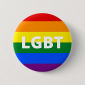 LGBT Pride Flag Ronde Button 5,7 Cm (Voorkant)
